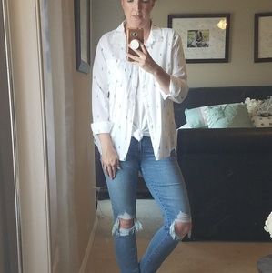 Cactus print button down